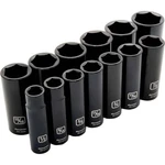 Dynamic 1/2" Drive 13PC 6-POINT Deep Impact Sae Socket Set, 1-1/4". Fixed Price $124.95.