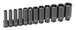 12-PIECE 1/4 In. Drive 6-POINT Magnetic Deep Impact Socket Set GRY-9712MDG New!. Fixed Price $158.50.