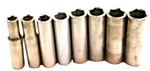 Craftsman Piece 6POINT Deep Sockets 3/8" Drive 9MM-16MM 44425-44433. Fixed Price $30.00.