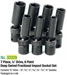 Sk Tools 33329 Impact U-joint 3/8" Drive Socket Set Sae. Fixed Price $219.00.