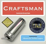 Craftsman Deep Point 3/8" Drive Socket CMMT44436. Fixed Price $9.86.