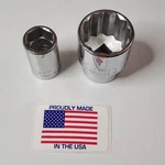 Wright Tool # 4020 & 4134 Sockets 1/2" Drive X 5/8" 1-1/16" Usa New. Fixed Price $35.00.
