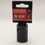 Craftsman 11/16" Sae Six Point 1/2" Drive Impact Socket CMMT15853. Fixed Price $8.95.