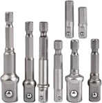 8PCS Impact Grade Socket Adapter Set, Hex Shank Square Nut Driver. Fixed Price $12.79.