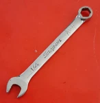 Snap-on Tools 1/4" 6PT Point Midget Length Combination Wrench OXI8SB Engraved 17. Fixed Price $22.83.
