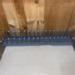 Hansen Global 1202 1/2" Drive Metric 34-SLOT Gray 2-ROW Socket Tray. Fixed Price $15.00.