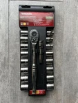 Husky 3/8 In. Drive Ratchet Sae/metric Standard Socket Set 18-PIECE 724411 New. Fixed Price $48.00.