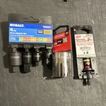 Kobalt 4PC Drive Adaptr Set, Malco C-rhex & Craftsman 1-1/16 Socket New( 245). Fixed Price $18.00.
