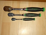 New Snap On SH936A FH936A THL936A Green Ratchet Set Nos 1/4 3/8 1/2". Fixed Price $600.00.