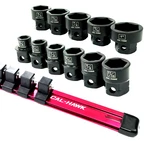 11PC 1/2" Drive Nano Low Profile Impact Socket Set Sae New Cal-hawk. Fixed Price $38.99.