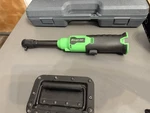 Snap-on CTR817G 1/4" 14.4V Microlithium Cordless Long Neck Ratchet. Fixed Price $350.00.