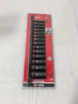 Milwaukee Socket Set: Deep, 14 Pc, 3/8" Drive, 7.00 To 21.00 Mm 49-66-7008. Fixed Price $39.75.