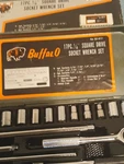 Vtg Buffalo Pc Socket Wrench Set # 02-417 1/4 Dr Metal Case. Fixed Price $25.00.