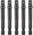 Square Socket Bit Adapter, 5 Pcs 1/4 Hex Impact Extension Driver. Fixed Price $9.36.