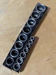Indestro 1930S Vintage Hex-drive 3/8" Socket Set With Case 2104, 15-PIECE. Fixed Price $55.00.