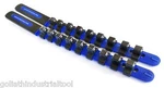 Goliath Industrial 1/2" Abs Plastic Socket Rail Holder Organizer Blue SR12BB. Fixed Price $12.99.