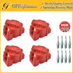 Performance Red Ignition Coil & Ngk Spark Plug 8PCS Cadillac/ Chevrolet V8. Fixed Price $89.99.