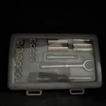 Craftsman 19PC 1/4" Drive 6PT Socket Set With Plastic Case 9- 34800. Fixed Price $40.00.