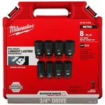 Milwaukee Shockwave 8PC 3/4 Drive Metric Deepwell 6 Point Impact Duty Socket. Fixed Price $148.99.