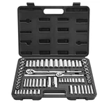 Vevor Socket Set And Ratchet 69 Pieces 3/8 & 1/4 In Drive Auto Repair. Fixed Price $49.99.