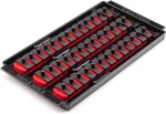 Tekton 1/4 Inch Drive 3-RAIL Socket Organizer Set, Red (39-TOOL),. Fixed Price $43.99.