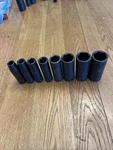 Husky - 8PC Deep Impact Partial Socket Set, 1/2 DRIVE,6PT (7/16 ) Usa. Fixed Price $40.00.