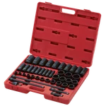 Sunex 2568 43 Pc 1/2" Dr. Sae Master Impact Socket Set Brand New!. Fixed Price $268.49.