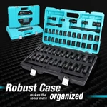 Duratech 55PCS 1/2" Impact Set Standard&deep In Sae&metric. Fixed Price $135.99.