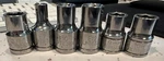 Blue Point Sockets 3/8 E7, E10,E12, 9MM, 10MM. Fixed Price $34.99.