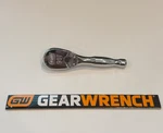 Gearwrench 3/8" Drive 4-3/4" Full Polish Stubby 90 Tooth Teardrop Ratchet 81209T. Fixed Price $42.99.