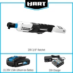 Hart 20V 3/8" Cordless Ratchet Kit 1.5AH Battery Powered Automotive Tool New. Fixed Price $83.99.