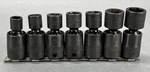 Snap On (207IPFM) 7PC 3/8 Drive Shallow Impact Swivel Socket Set. Fixed Price $175.00.