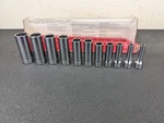 #BN348 Snap-on Tools New 11PC 3/8" Drive Sae 6 Point Deep Socket Set 211SFSY. Fixed Price $209.95.