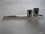 Two (2) Kobalt 3/8" Drive Sockets W/ Rail (pn 337801, 120644). Fixed Price $7.77.