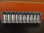 Snap On 310TWMYA-1/2" Dr Pc Metric Shallow 6PT Chrome Socket Set (10MM-19MM). Fixed Price $117.99.