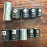 Stanley Socket Lot Impact & Chrome Sae Metric 1/2 3/4 13MM 21MM. Fixed Price $32.00.