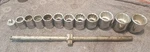 Vintage Thorsen Usa Drive 12 Point Socket Set With Bar. Pc. 1" To. Fixed Price $199.99.
