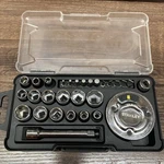 Rare Stanley Palm Ratchet Set 1/4" Drive 29 Piece W/case STMT82697 86-006. Fixed Price $39.99.