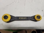 Stanley Twin Tec Adjustable Ratcheting Socket Wrench 27 Sae/metric Sizes Free Sh. Fixed Price $40.00.