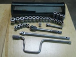 Industro Set With 3201 Ratchet And Accessories 3/8" & 1/2" Sockets,. Fixed Price $89.00.