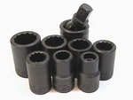 Pc Wright Tool 1/2 Drive Impact Socket Lot 7/16-7/8 Including Universal Jt. Fixed Price $129.99.
