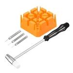 Uxcell Watch Band Link Removal Tools Set With Hammer Punch Pins 0.7/0.8/0.9M. Fixed Price $14.16.