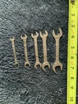 Snap On 5PC Double Open End Spanner Wrenches, ..see Pics Sae. Fixed Price $69.00.