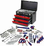 Workpro 408 Pcs Mechanics Tool Set Wrench Socket Kit Ratchet Metric With Box. Fixed Price $199.99.