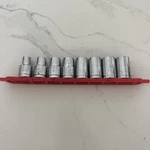 Vintage Popular Mechanics 1/2 Drive Socket Set 7 Pc Sae 3/8 Thru 21/32 In. 12PT. Fixed Price $18.95.