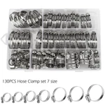 130PCS Adjustable Hose Clamps Worm Gear Stainless Steel Assortment Set. Fixed Price $19.99.