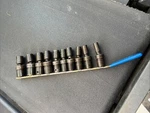 Snap On Pc Metric 1/2" Drive Impact Swivel Socket Set 10MM - 19MM 312IPLM. Fixed Price $410.00.
