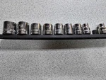 Husky 3/8 In. Drive Standard Metric Socket Set (10-PIECE) Missing 7/16. Fixed Price $25.00.