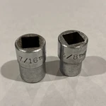 Lot 2 Thorsen 1/4" Drive Point Standard 3/8 & 7/16 Sockets. Fixed Price $7.64.