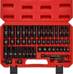 3/8 In. 49 Piece Milwaukee 6 Point Impact Socket Ratchet Drive And Metric Set. Fixed Price $58.30.